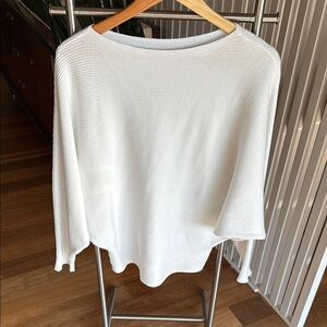 Elegant White Knit Sweater